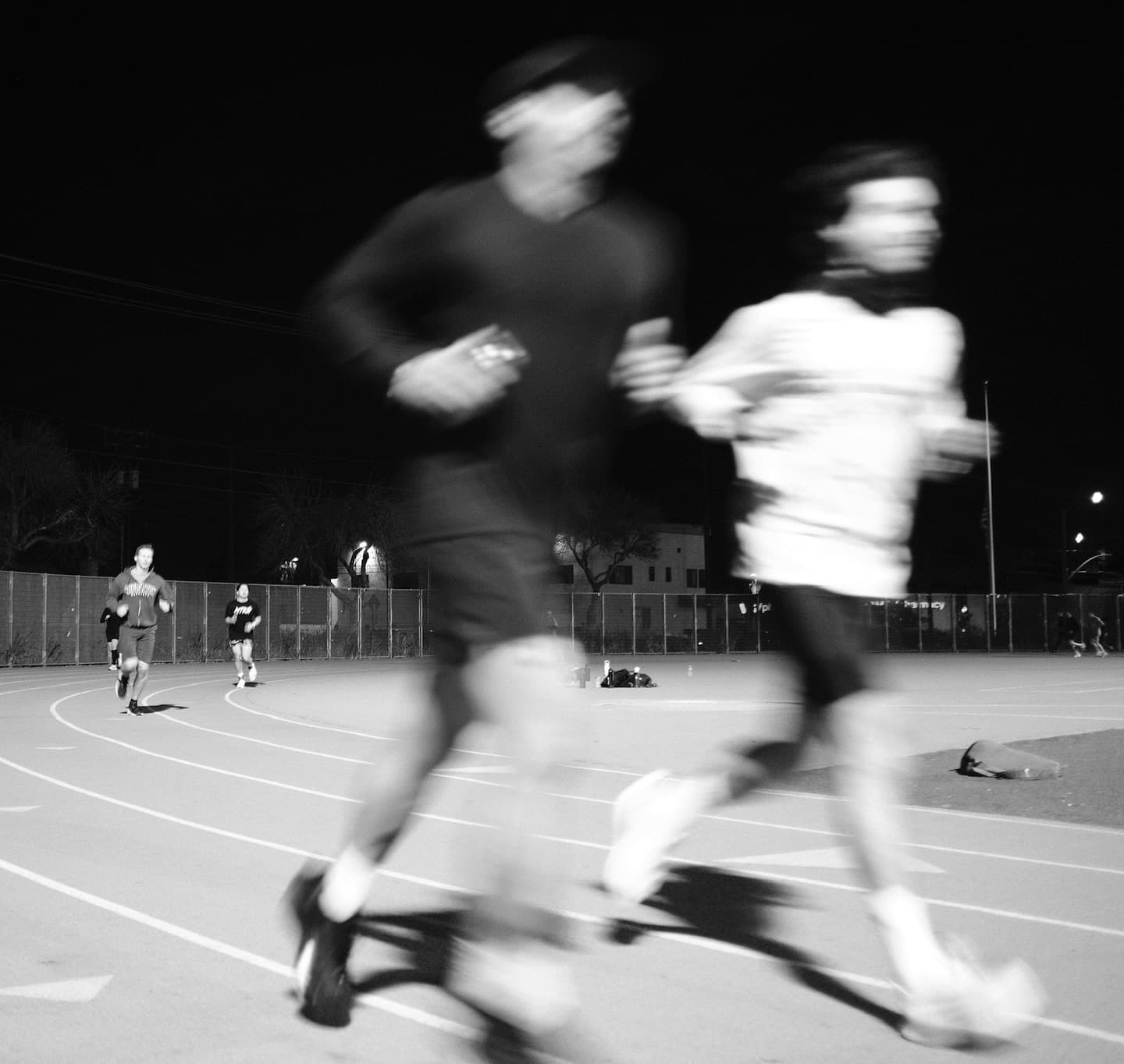 Runner in motion